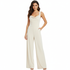 VELVET ANCHORS – Midnight Velvet Wide-Leg Jumpsuit